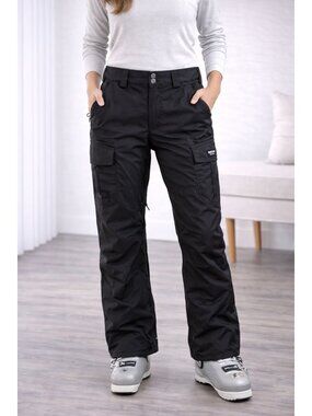 Burton Ski Pants Women M Black Snowboard Adjustable Waist Pockets 2021